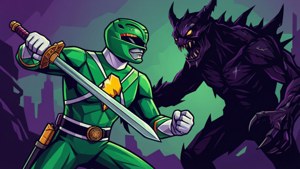 Green Ranger Sword Vector