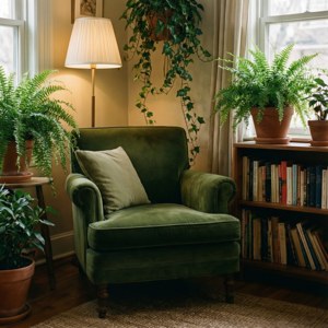 Green Reading Nook