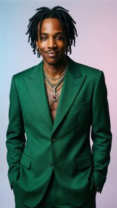 Green Suit Elegance
