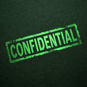 Green Top Secret Stamp