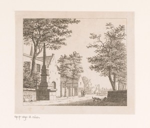 Grenspaal van Antwerpse jurisdictie in Dambrugge