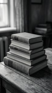 Grey Books Stack