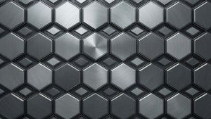 Grey Hexagon Pattern