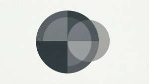 Grey Overlapping Circles