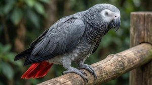 Grey Parrot Portrait