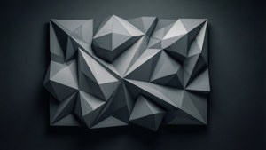 Grey Polygon Art