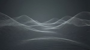 Grey Wireframe Hills