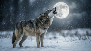 Grey Wolf Howling