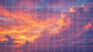 Grid Overlay Sunset