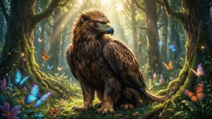 Griffin in Forest Glade