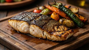Grilled Halibut Steak