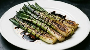 Grilled Leek Spears