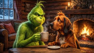 Grinch and Max Cuddle