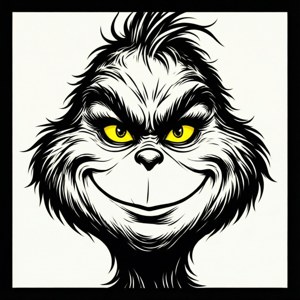 Grinch Face Close-Up