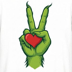 Grinch Hand Heart