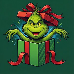 Grinch in Gift Box