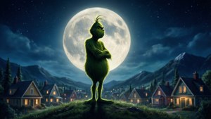 Grinch Moon Silhouette