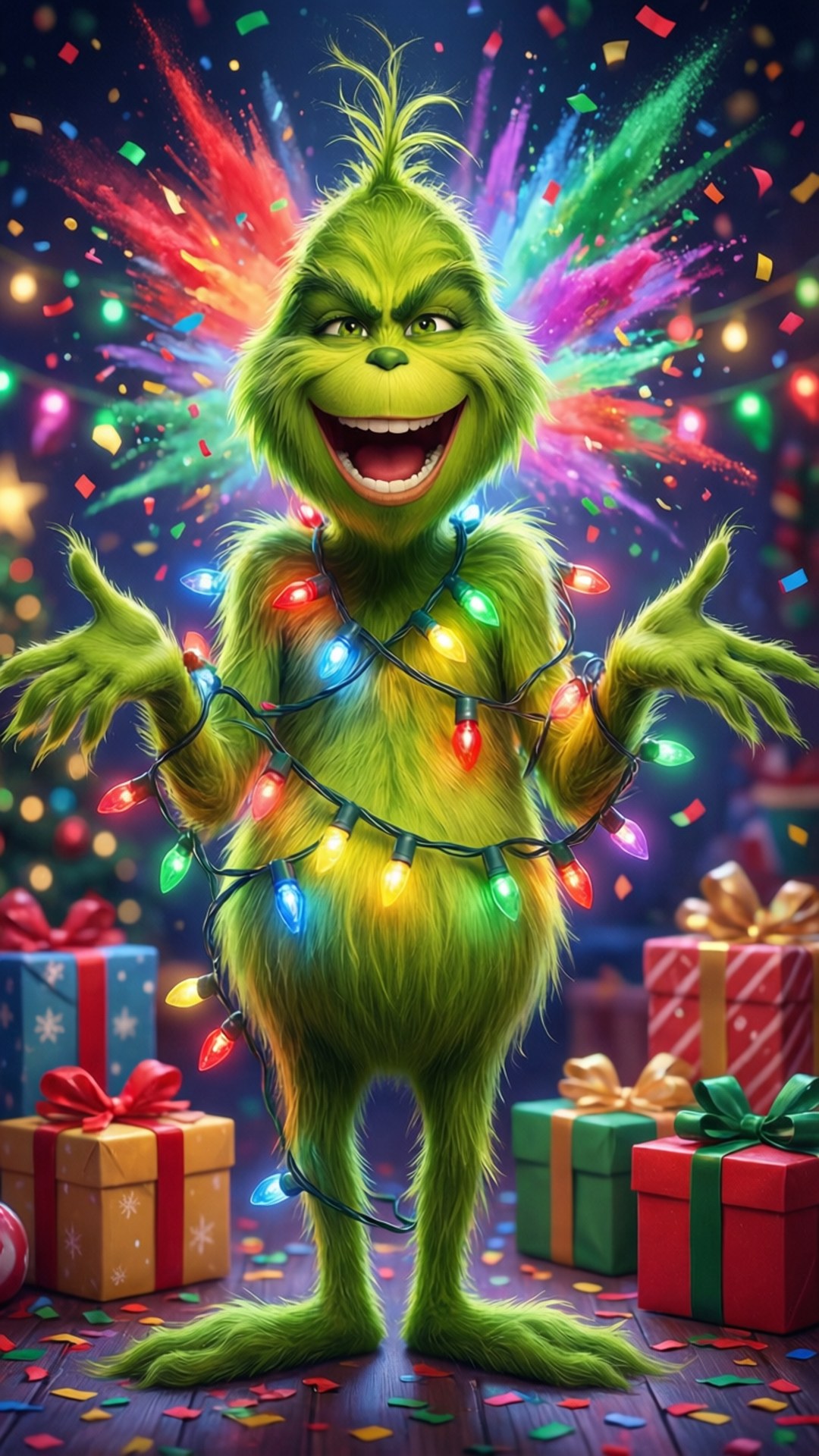 Grinch Party Time by Wallpapers.art Studio
