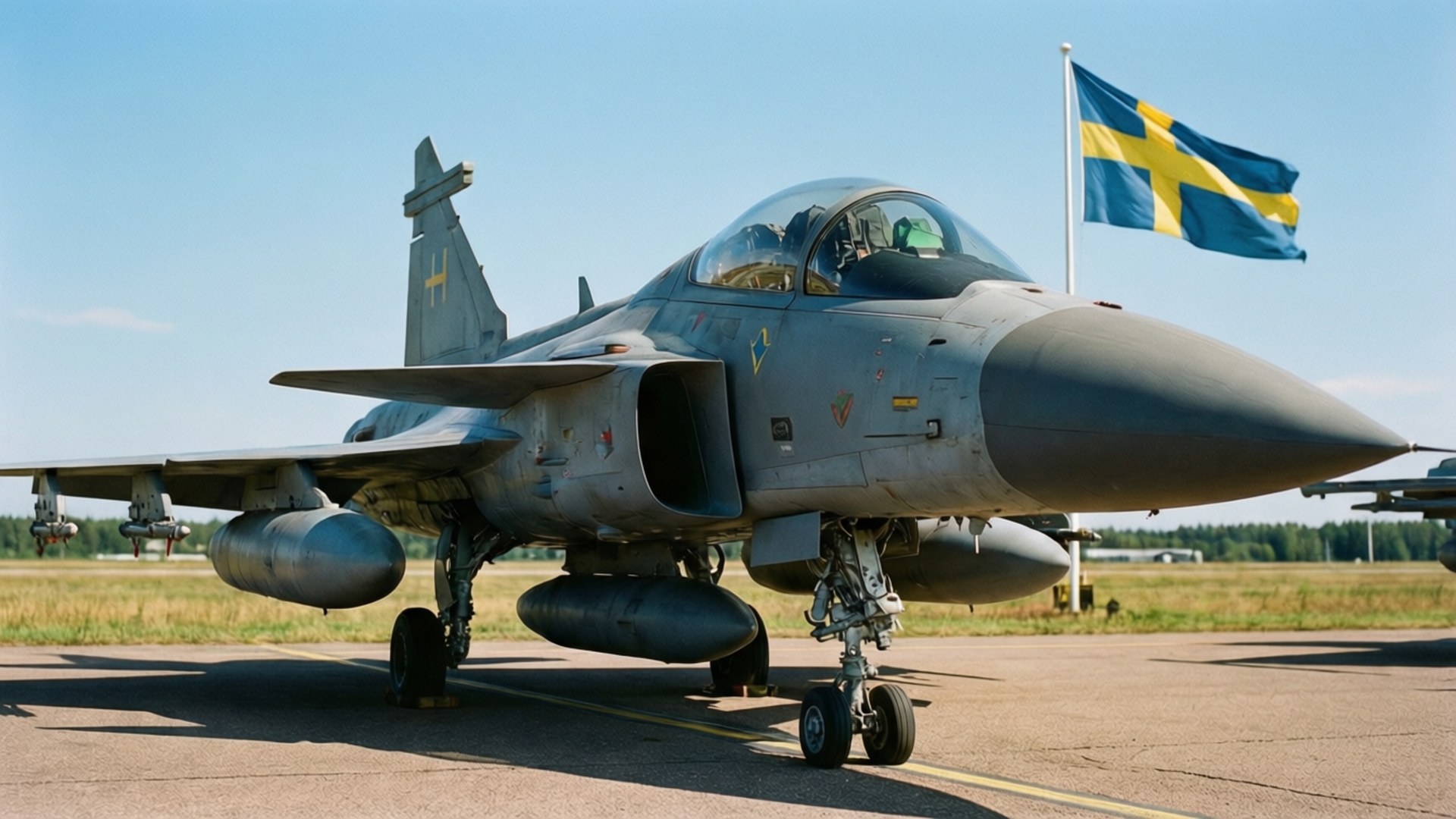 Gripen Swedish Pride by Wallpapers.art Studio