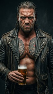 Gritty Beer Portrait