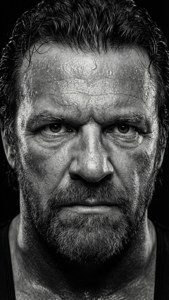 Gritty Black and White Portrait
