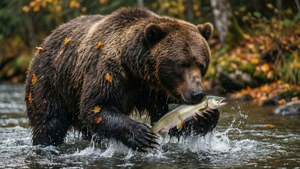 Grizzly Salmon Catch