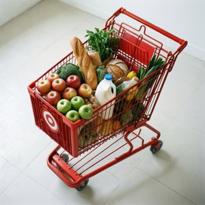 Groceries in Target Cart