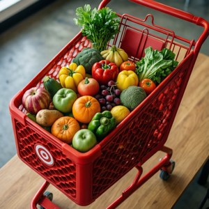 Grocery Cart Top View
