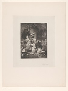 Groep angstige vrouwen in een bos