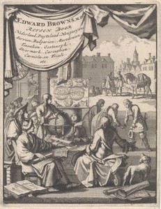 Groep geleerden ontvangt een reiziger
