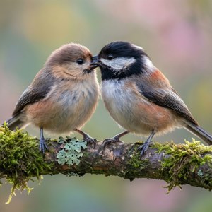 Grooming Duo Titmice