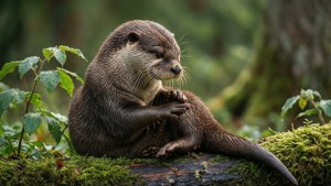 Grooming Otter