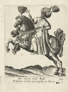 Groot-vizier Ibrahim Pasha te paard