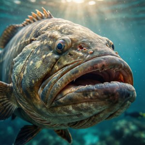 Grouper Close-Up