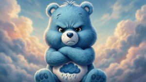 Grumpy Bear on Cloud