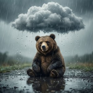 Grumpy Bear's Rainy Day