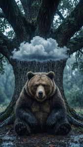 Grumpy Bear's Rainy Day