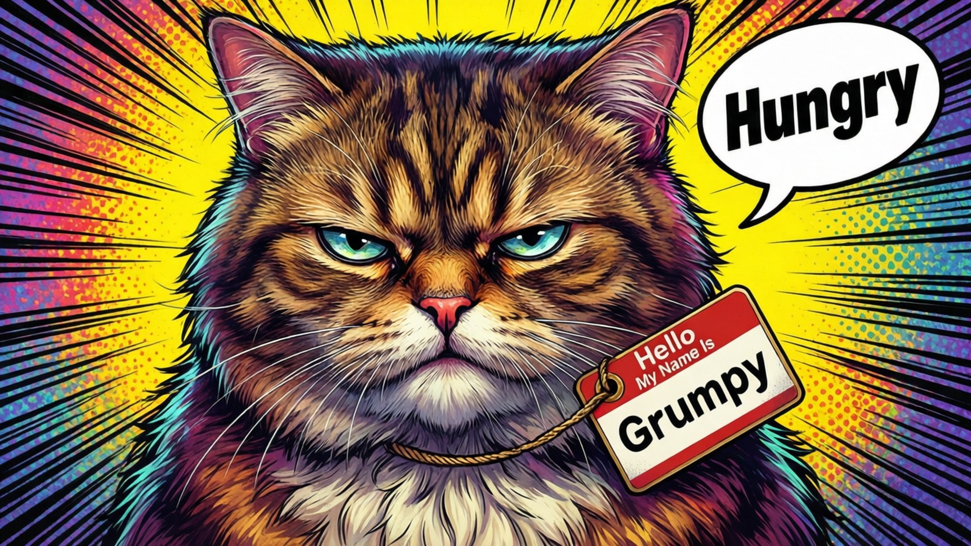 Grumpy Cat Comic Tag by Wallpapers.art Studio