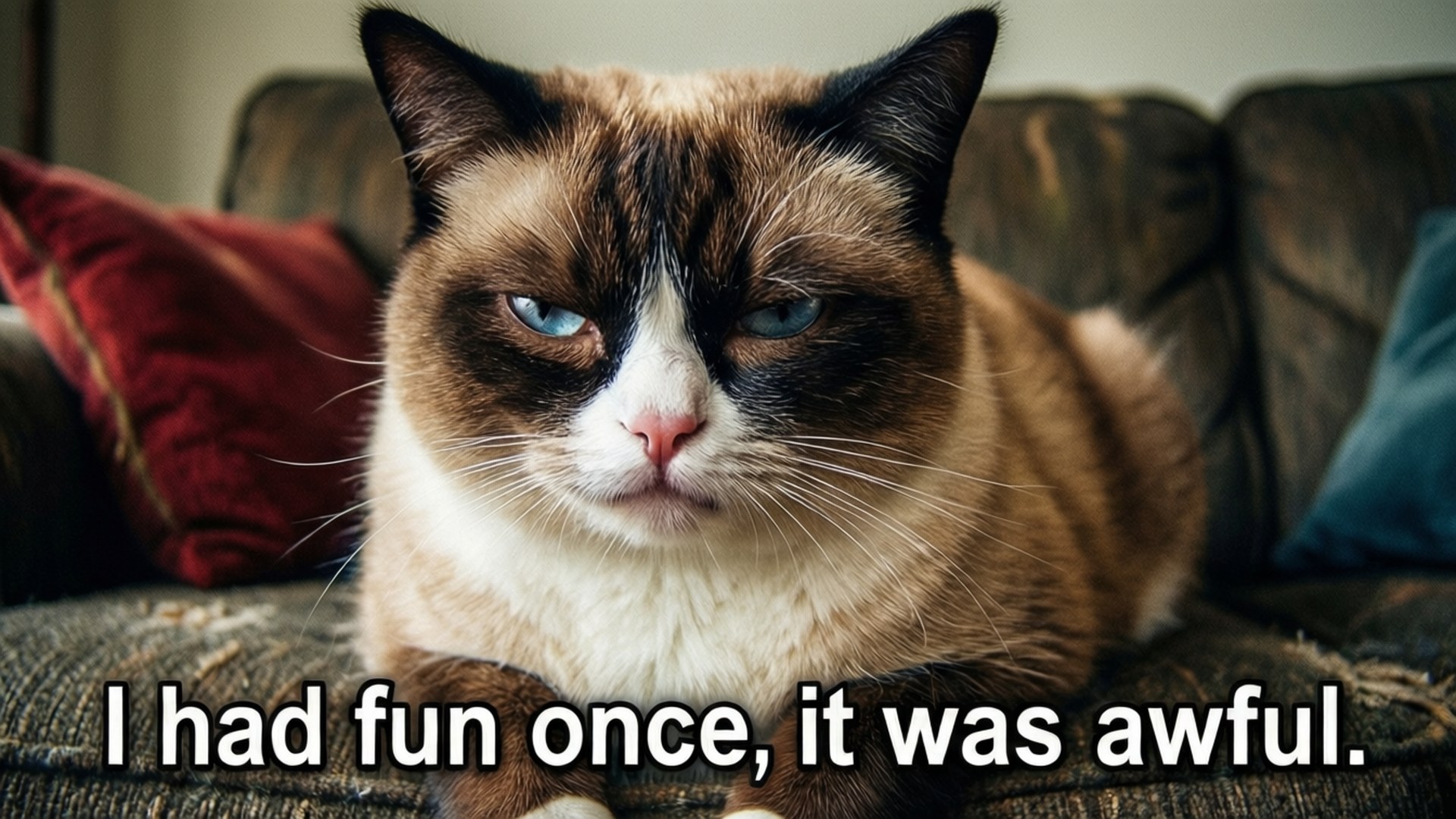 Grumpy Cat Fun Once by Wallpapers.art Studio