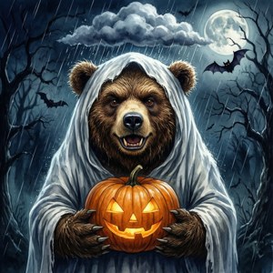 Grumpy Ghost Halloween