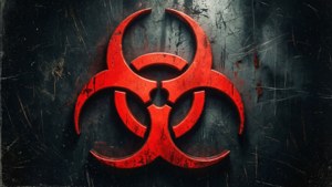 Grunge Biohazard Symbol