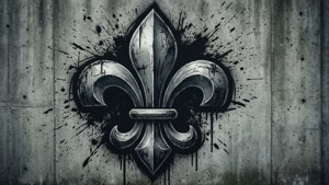 Grunge Concrete Fleur