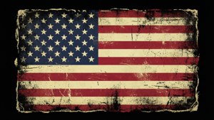 Grunge Distressed Flag