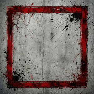 Grunge Distressed Red Border
