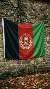 Grunge Flag on Wall