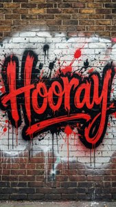Grunge Hooray Street Art