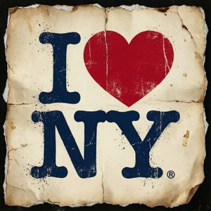 Grunge I Love NY