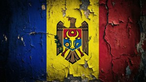 Grunge Moldova Flag Texture