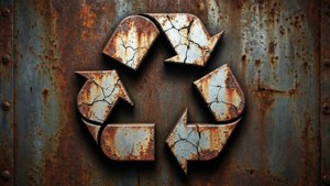 Grunge Recycle Sign