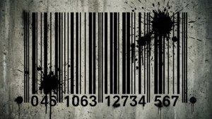 Grunge Splatter Barcode